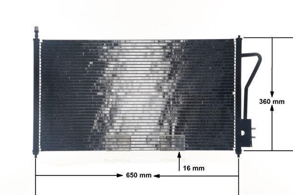 Condenseur, climatisation (Radiateur de climatisation) MAHLE Aftermarket ref. AC 218 000S