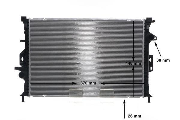 Radiateur moteur (Radiateur de refroidissement) MAHLE Aftermarket ref. CR 814 000S