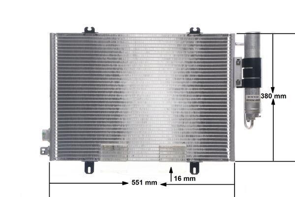 Condenseur, climatisation (Radiateur de climatisation) MAHLE Aftermarket ref. AC 221 000S