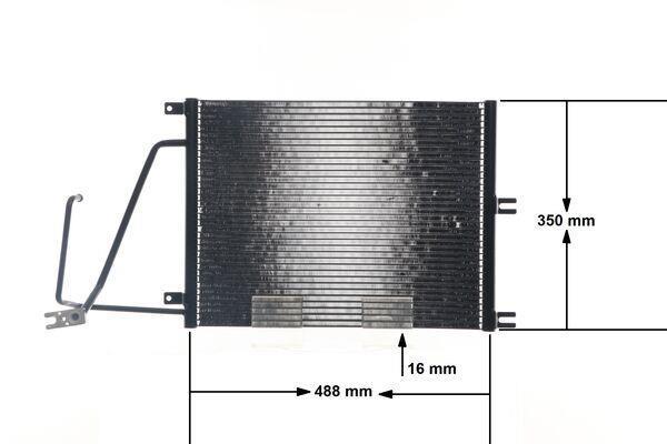 Condenseur, climatisation (Radiateur de climatisation) MAHLE Aftermarket ref. AC 226 000S