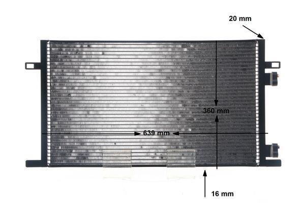 Condenseur, climatisation (Radiateur de climatisation) MAHLE Aftermarket ref. AC 278 000S