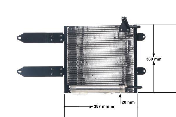 Condenseur, climatisation (Radiateur de climatisation) MAHLE Aftermarket ref. AC 286 000S
