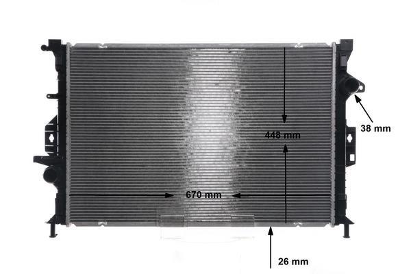 Radiateur moteur (Radiateur de refroidissement) MAHLE Aftermarket CR 815 000S