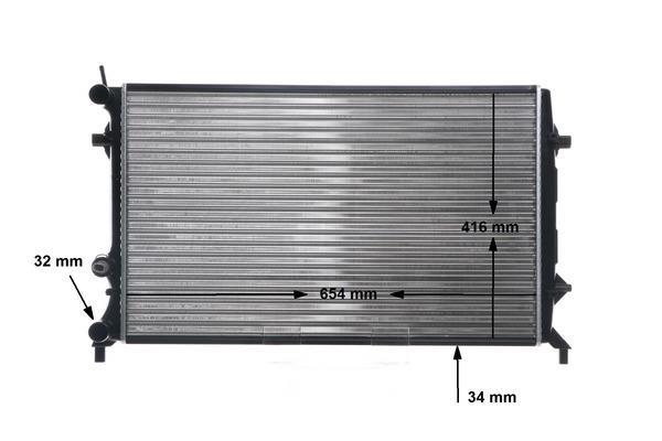 Radiateur moteur (Radiateur de refroidissement) MAHLE Aftermarket CR 816 000S