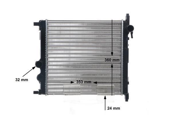 Radiateur moteur (Radiateur de refroidissement) MAHLE Aftermarket CR 831 001S
