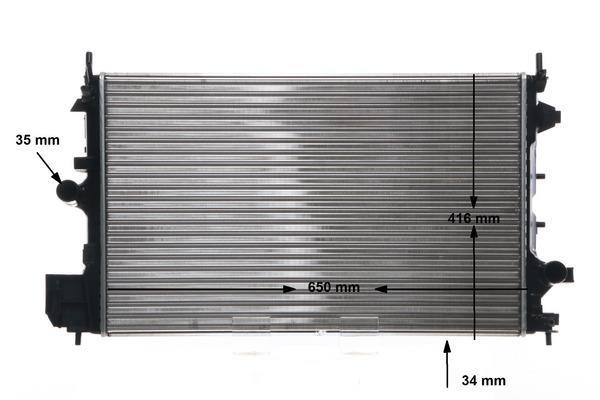 Radiateur moteur (Radiateur de refroidissement) MAHLE Aftermarket CR 835 001S