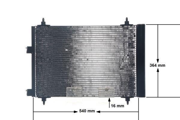 Condenseur, climatisation (Radiateur de climatisation) MAHLE Aftermarket ref. AC 315 000S