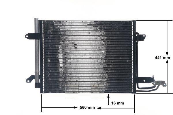 Condenseur, climatisation (Radiateur de climatisation) MAHLE Aftermarket ref. AC 325 000S