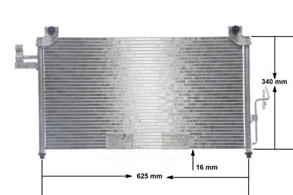 Condenseur, climatisation (Radiateur de climatisation) MAHLE Aftermarket ref. AC 327 000S