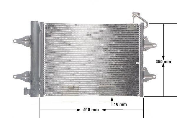 Condenseur, climatisation (Radiateur de climatisation) MAHLE Aftermarket ref. AC 359 000S