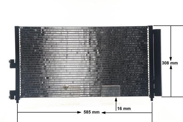 Condenseur, climatisation (Radiateur de climatisation) MAHLE Aftermarket ref. AC 372 000S