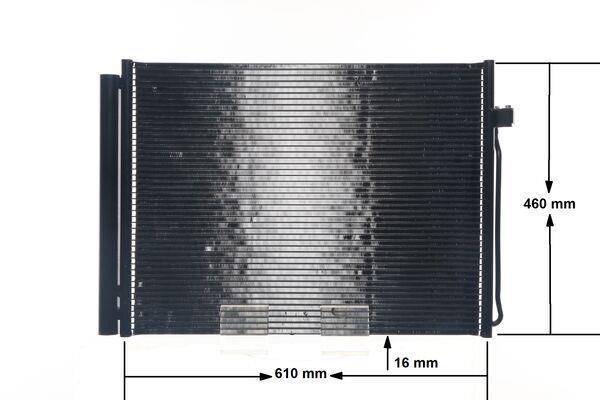 Condenseur, climatisation (Radiateur de climatisation) MAHLE Aftermarket ref. AC 405 000S