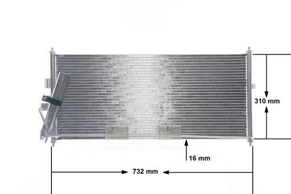 Condenseur, climatisation (Radiateur de climatisation) MAHLE Aftermarket ref. AC 406 000S