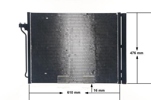 Condenseur, climatisation (Radiateur de climatisation) MAHLE Aftermarket ref. AC 463 000S