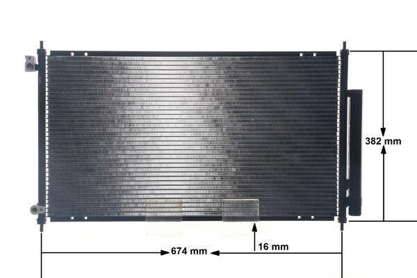 Condenseur, climatisation (Radiateur de climatisation) MAHLE Aftermarket ref. AC 467 001S
