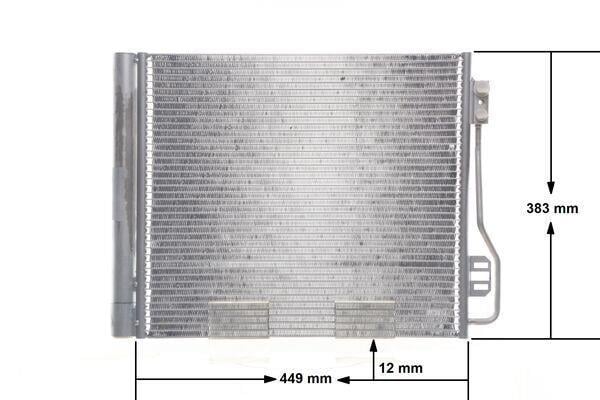 Condenseur, climatisation (Radiateur de climatisation) MAHLE Aftermarket ref. AC 488 000S