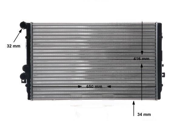 Radiateur moteur (Radiateur de refroidissement) MAHLE Aftermarket CR 854 001S