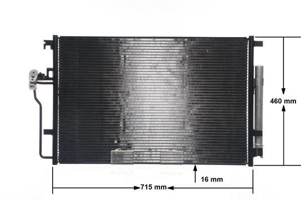 Condenseur, climatisation (Radiateur de climatisation) MAHLE Aftermarket ref. AC 553 001S