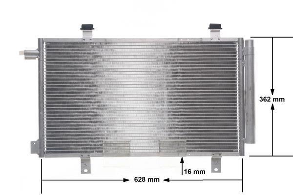 Condenseur, climatisation (Radiateur de climatisation) MAHLE Aftermarket ref. AC 556 000S