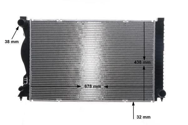 Radiateur moteur (Radiateur de refroidissement) MAHLE Aftermarket CR 978 000S