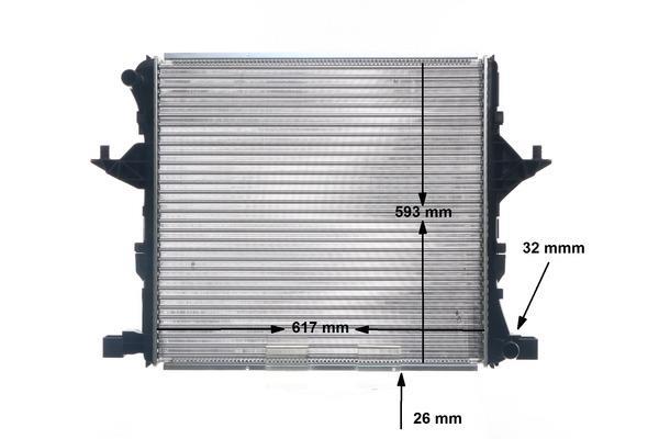 Radiateur moteur (Radiateur de refroidissement) MAHLE Aftermarket ref. CR 81 000S