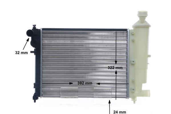 Radiateur moteur (Radiateur de refroidissement) MAHLE Aftermarket ref. CR 90 000S