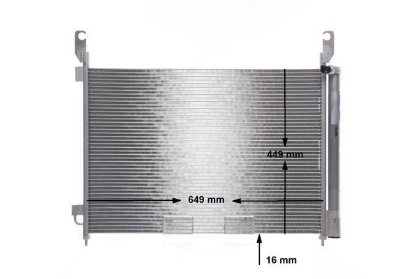 Condenseur, climatisation (Radiateur de climatisation) MAHLE Aftermarket ref. AC 588 000P