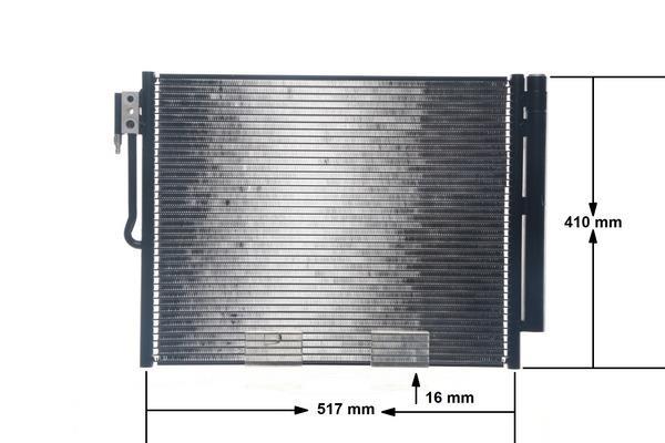 Condenseur, climatisation (Radiateur de climatisation) MAHLE Aftermarket ref. AC 596 000S
