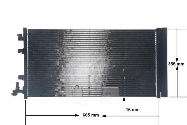 Condenseur, climatisation (Radiateur de climatisation) MAHLE Aftermarket ref. AC 630 000S