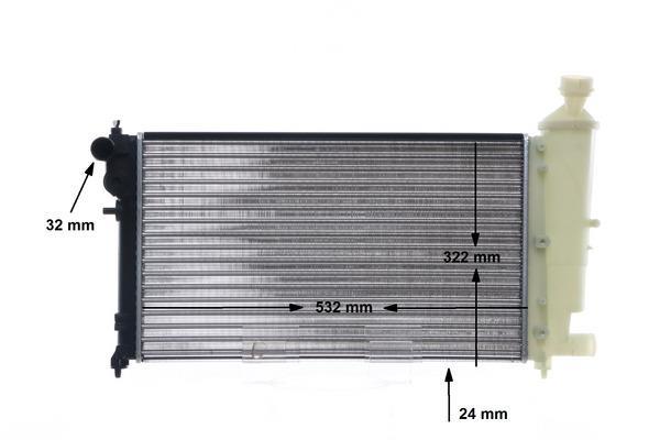 Radiateur moteur (Radiateur de refroidissement) MAHLE Aftermarket ref. CR 91 000S