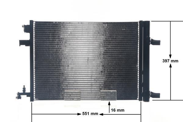 Condenseur, climatisation (Radiateur de climatisation) MAHLE Aftermarket ref. AC 636 000S