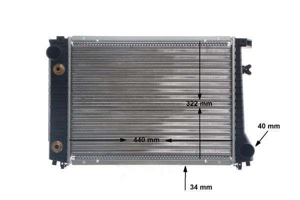 Radiateur moteur (Radiateur de refroidissement) MAHLE Aftermarket CR 117 000S