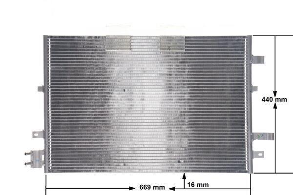 Condenseur, climatisation (Radiateur de climatisation) MAHLE Aftermarket ref. AC 690 000S