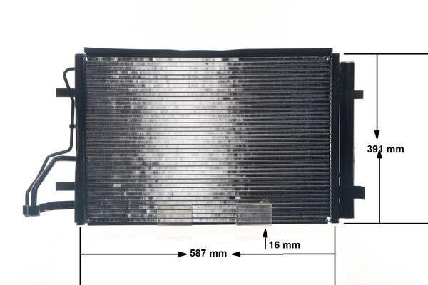 Condenseur, climatisation (Radiateur de climatisation) MAHLE Aftermarket ref. AC 697 000S