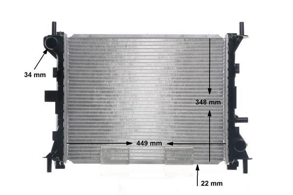 Radiateur moteur (Radiateur de refroidissement) MAHLE Aftermarket CR 1136 000S