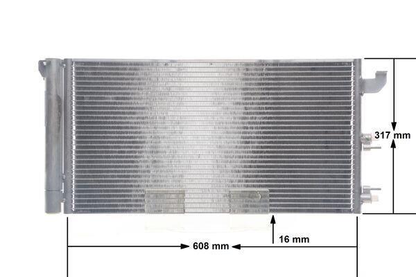 Condenseur, climatisation (Radiateur de climatisation) MAHLE Aftermarket AC 710 000S