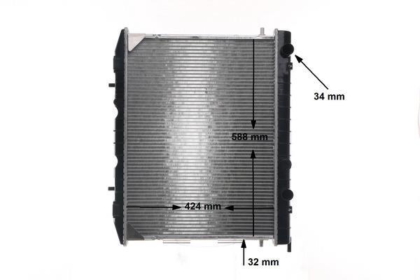 Radiateur moteur (Radiateur de refroidissement) MAHLE Aftermarket ref. CR 137 000S