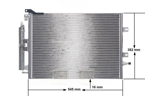 Condenseur, climatisation (Radiateur de climatisation) MAHLE Aftermarket ref. AC 720 000S