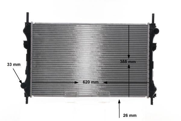 Radiateur moteur (Radiateur de refroidissement) MAHLE Aftermarket CR 1140 000S