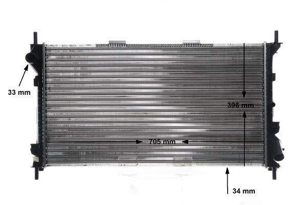 Radiateur moteur (Radiateur de refroidissement) MAHLE Aftermarket CR 1196 000S