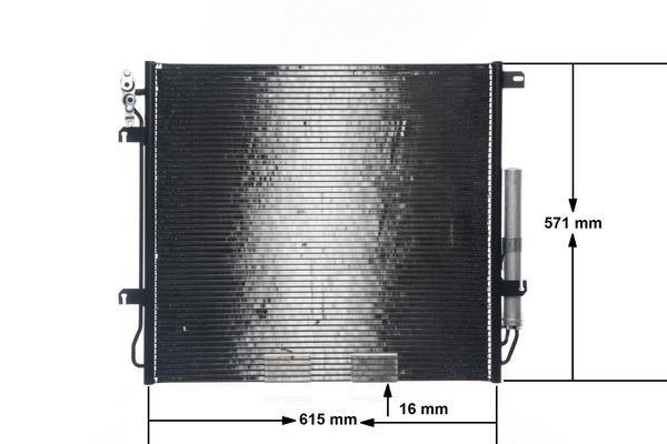 Condenseur, climatisation (Radiateur de climatisation) MAHLE Aftermarket ref. AC 759 000S