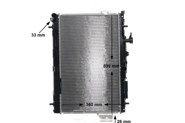 Radiateur moteur (Radiateur de refroidissement) MAHLE Aftermarket CR 1293 001S