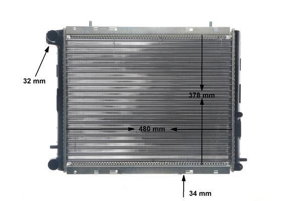 Radiateur moteur (Radiateur de refroidissement) MAHLE Aftermarket ref. CR 152 000S