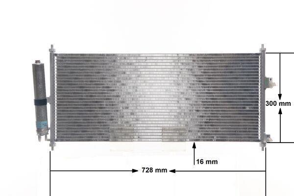 Condenseur, climatisation (Radiateur de climatisation) MAHLE Aftermarket ref. AC 788 000S