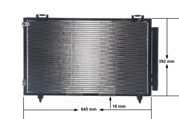 Condenseur, climatisation (Radiateur de climatisation) MAHLE Aftermarket ref. AC 789 000S