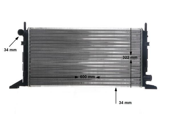 Radiateur moteur (Radiateur de refroidissement) MAHLE Aftermarket ref. CR 157 000S