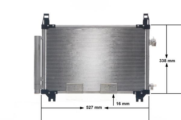Condenseur, climatisation (Radiateur de climatisation) MAHLE Aftermarket ref. AC 806 000S