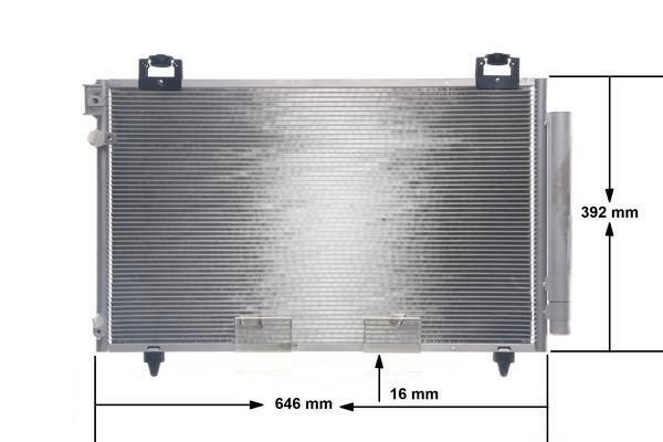 Condenseur, climatisation (Radiateur de climatisation) MAHLE Aftermarket ref. AC 814 000S