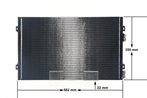 Condenseur, climatisation (Radiateur de climatisation) MAHLE Aftermarket ref. AC 820 000S