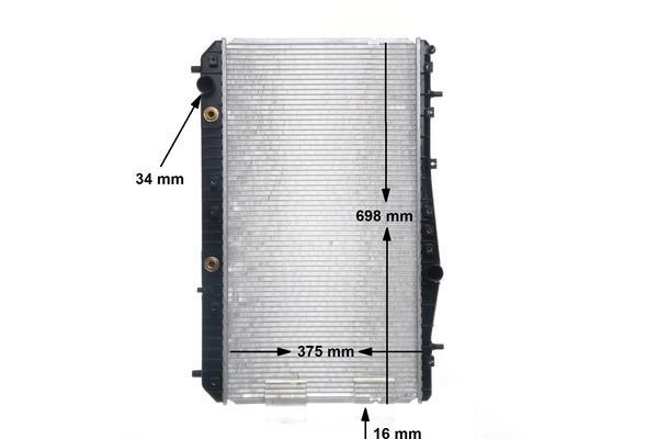 Radiateur moteur (Radiateur de refroidissement) MAHLE Aftermarket ref. CR 1308 000S